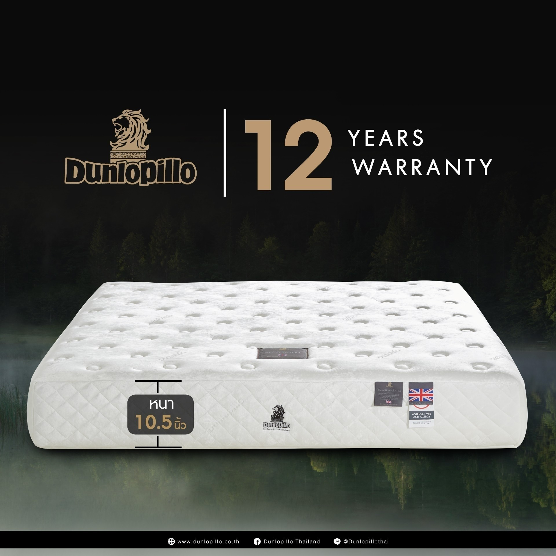 ที่นอน Dunlopillo รุ่น Kensington Dunlopillo ประเทศไทย